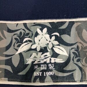 VTG No Fear T-Shirt Men's Blue Black Short Sleeve‎ Skate Surfwear Y2K Sunfade L